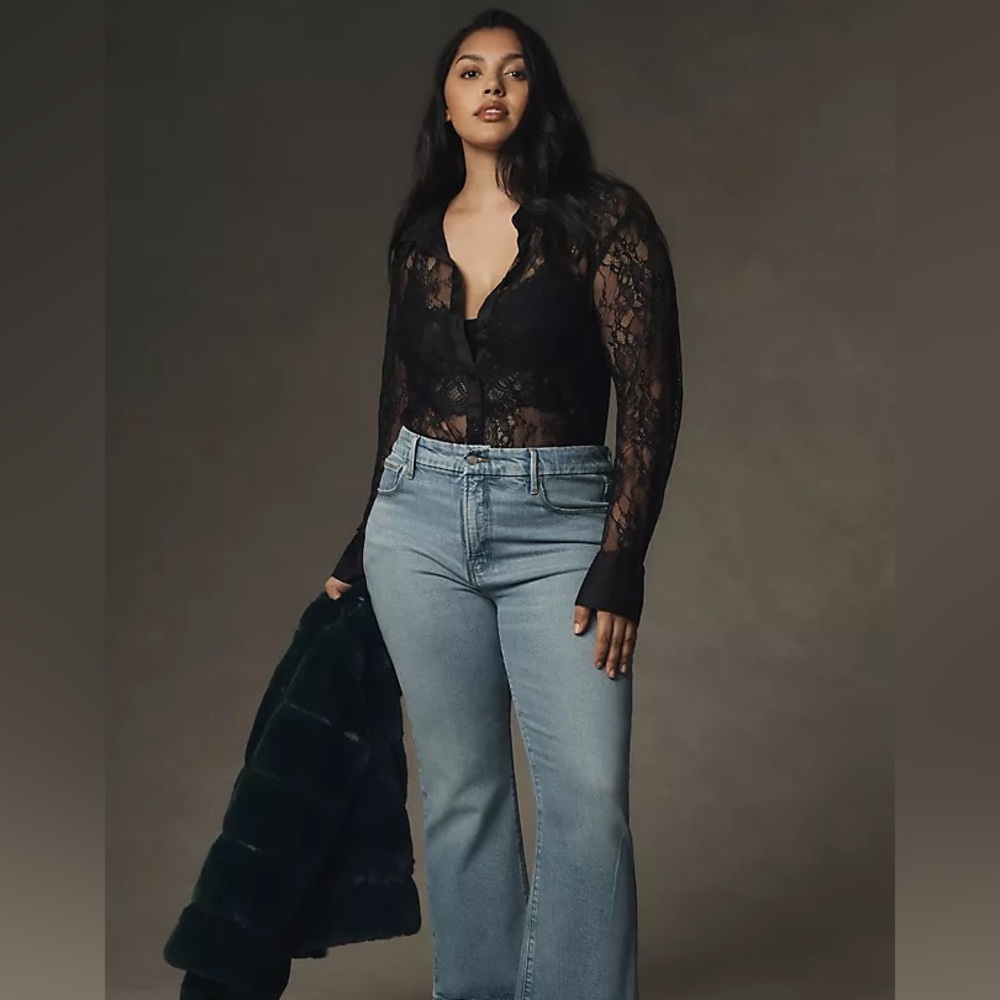 Anthropologie Lace Bodysuit - XXS  - NWT - Black - Picture 5 of 7